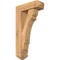 Ekena Millwork Olympic Arts and Crafts Smooth Bracket w/ Offset Brace, Western Red Cedar, 5 1/2"W x 16"D x 28"H BKT0604X16X28OLY03SWR - alternate 1
